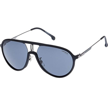 Carrera Unisex Sunglasses - Matte Black Plastic Pilot Frame Grey Lens | CA1026S 0003 ,