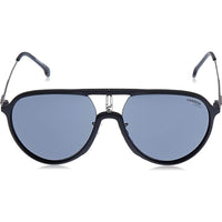 Carrera Unisex Sunglasses - Matte Black Plastic Pilot Frame Grey Lens | CA1026S 0003 ,