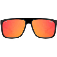 Carrera Unisex Sunglasses - Red Multilayer Lens Square Shape Frame | CARDUC 011/S 00A4 ,