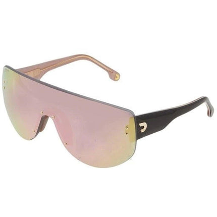 Carrera Unisex Sunglasses - Rimless Rose Gold Plastic Shield | FLAGLAB 12 0000/0J ,