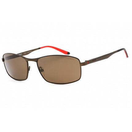 Carrera Unisex Sunglasses - Semi Matte Brown Rectangular Metal Frame | 8012/S 0J8P SP ,