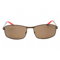 Carrera Unisex Sunglasses - Semi Matte Brown Rectangular Metal Frame | 8012/S 0J8P SP ,