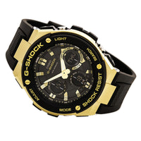 Casio Men's G-Shock Black Resin Strap World Time Ana-Digi Black Dial Quartz Dive Watch | GSTS100G-1A ,
