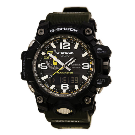 Casio Men's G-Shock Mudmaster World Time Green Resin Strap Ana-Digi Dive Watch | GWG1000-1A3 ,