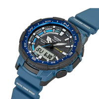 Casio Men's Alarm Watch - Pro Trek Analog-Digital Dial Blue Resin Strap | PRTB70-2 ,