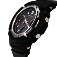 Casio Men's Atomic Watch - G-Shock Ana-Digital Black Dial Resin Strap | AWGM100-1A ,
