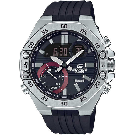 Casio Men's Automatic Watch - Edifice Chrono Ana-Digi Dial Black Strap | ECB10P-1A ,
