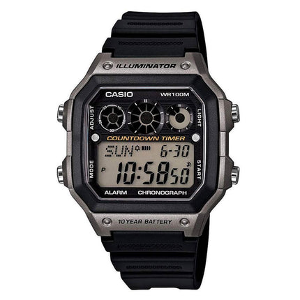 Casio Men's Chronograph Watch - Youth Digital Dial Alarm | AE1300WH-8A ,