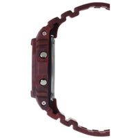 Casio Men's Digital Watch - G-Shock Alarm Black Dial Burgundy Strap | GWB5600SL-4 ,