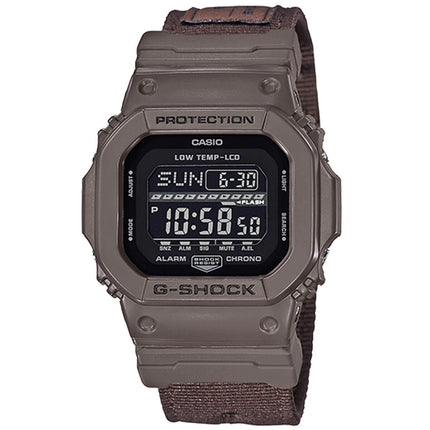 Casio Men's Digital Watch - G-Shock G-Lide Brown Fabric Strap | GLS5600CL-5 ,
