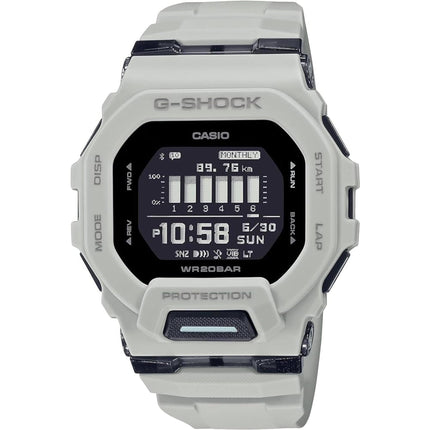Casio Men's Digital Watch - G-Shock G-Squad 200 Series Black Dial Strap | GBD200UU-9 ,