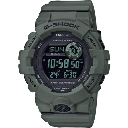 Casio Men's Digital Watch - G-Shock G-Squad 800 Series Green Resin Strap | GBD800UC-3 ,