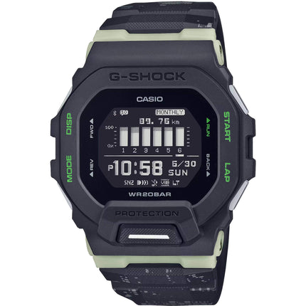 Casio Men's Digital Watch - G-Shock G-Squad Black and Grey Dial Strap | GBD-200LM-1CR ,