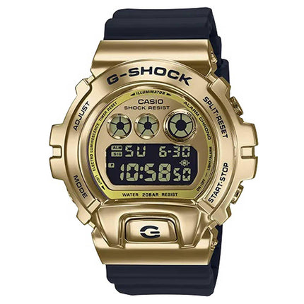 Casio Men's Digital Watch - G-Shock Gold and Black Dial Shock Resistant | GM6900G-9 ,
