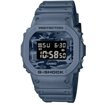 Casio Men's Digital Watch - G-Shock Quartz Black and Camo Dial Strap | DW5600CA-2 ,