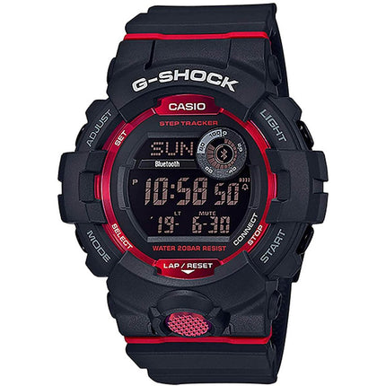 Casio Men's Digital Watch - G-Squad Dual Time Black Dial Resin Strap Quartz | GBD800-1 ,