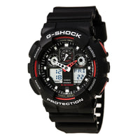 Casio Men's Dive Watch - G-Shock Anti-Magnetic Ana-Digi Dial Resin Strap | GA100-1A4 ,