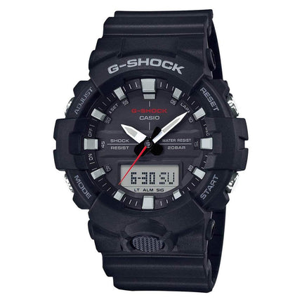 Casio Men's Dual Time Watch - G-Shock Black Resin Strap | GA800-1A ,