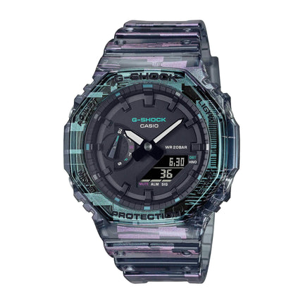 Casio Men's Watch - 2100 World Timer Black Analog Digital Dial Strap | GA2100NN-1A ,