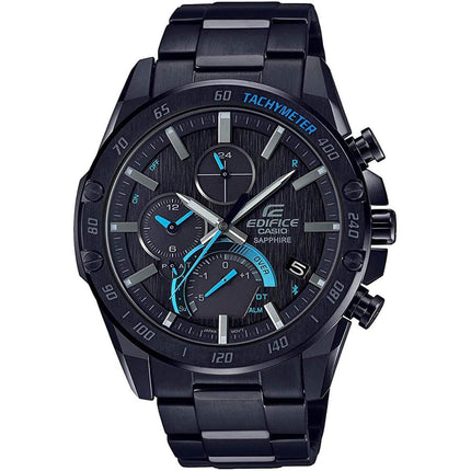 Casio Men's Watch - Edifice Black Dial Stainless Steel Bracelet | EQB1000XDC-1A ,