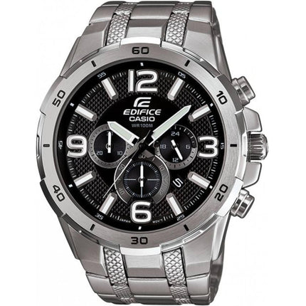 Casio Men's Watch - Edifice Bluetooth Black Dial Silver Tone Bracelet | EQB510D-1A ,