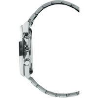 Casio Men's Watch - Edifice Chronograph Black Dial Silver Tone Bracelet | EFB680D-1A ,