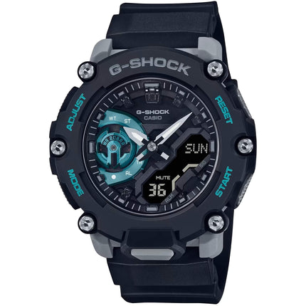 Casio Men's Watch - G-Shock Ana-Digi World Timer Black Dial Resin Strap | GA2200M-1A ,