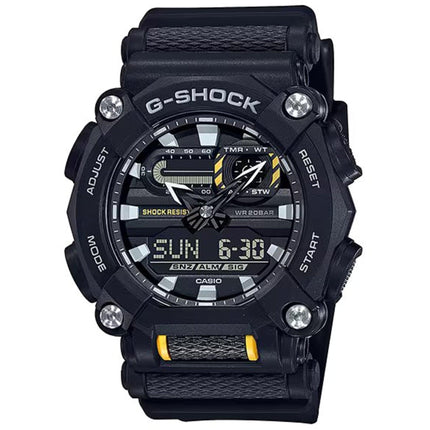 Casio Men's Watch - G-Shock Ana-Digi World Timer Black Dial Resin Strap | GA900-1A ,