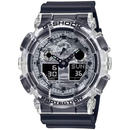 Casio Men's Watch - G-Shock Ana-Digi World Timer Camouflage Dial Strap | GA100SKC-1A ,