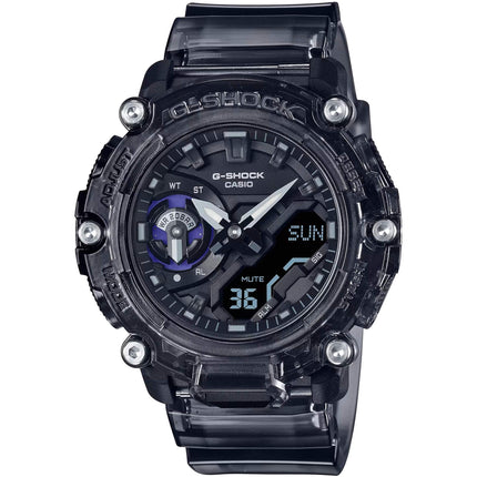 Casio Men's Watch - G-Shock Analog Digital Alarm Black Dial Resin Strap | GA2200SKL-8A ,