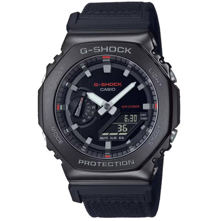Casio Men's Watch - G-Shock Black Analog-Digital Dial Resin Strap Alarm | GM2100CB-1A ,