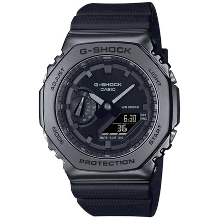 Casio Men's Watch - G-Shock Black Analog-Digital Dial Strap World Time | GM2100BB-1A ,