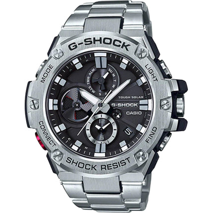 Casio Men's Watch - G-Shock G-Steel Ana-Digi Dial Silver Tone Bracelet | GSTB100D-1A ,