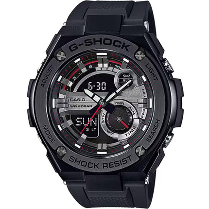 Casio Men's Watch - G-Shock G-Steel Black Resin Strap Shock Resistant | GST210B-1ACR ,