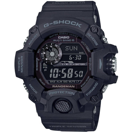 Casio Men's Watch - G-Shock Master of G Rangeman Black Dial Strap Digital | GW9400-1B ,