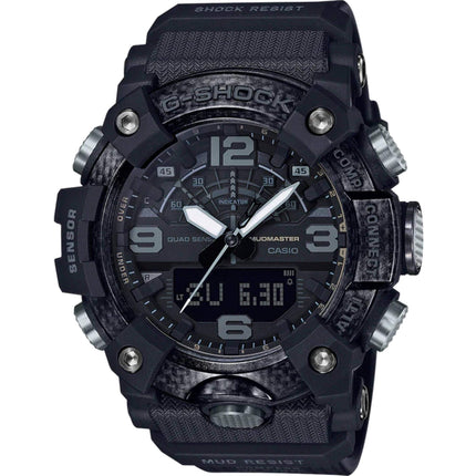 Casio Men's Watch - G-Shock Mudmaster Black Analog-Digital Dial Compass | GGB100-1B ,