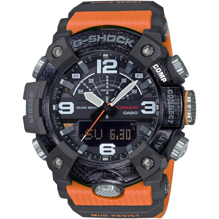 Casio Men's Watch - G-Shock Mudmaster Orange Resin Strap Analog-Digital | GGB100-1A9 ,