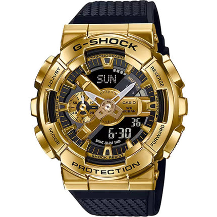 Casio Men's Watch - G-Shock Shock Resistant Black Resin Strap Ana-Digi | GM110G-1A9 ,