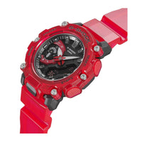 Casio Men's Watch - Sound Wave World Timer Analog Digital Red Strap | GA2200SKL-4A ,
