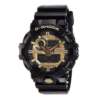 Casio Men's World Time Watch - G-Shock Black Resin Strap | GA710GB-1A ,