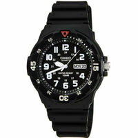 Casio Men's Classic Sport Black Dial Resin Strap Dual Time Watch | MRW200H-1B ,