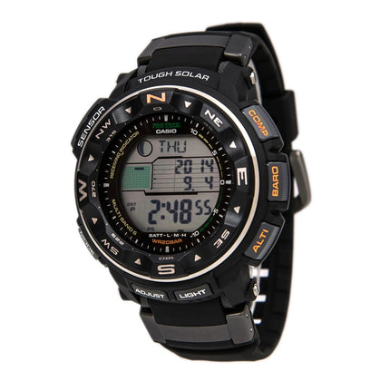 Casio Men's Pro Trek Tough Solar Power Digital Grey Dial Chronograph Alarm Dive Watch | PRW2500R-1 ,