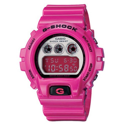 Casio Unisex Digital Watch - G-Shock Pink Resin Strap Date Display | DW-6900CS-4 ,