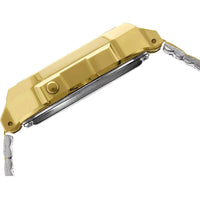 Casio Unisex Digital Watch - Vintage Gold Dial Stainless Steel Bracelet | A168WG-9VT ,