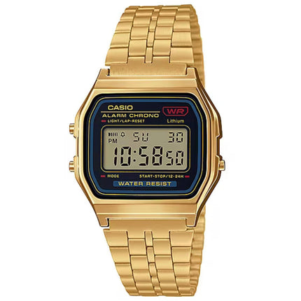 Casio Unisex Digital Watch - Vintage Yellow Stainless Steel Bracelet | A159WGEA-1VT ,