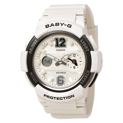 Casio Women's Alarm Watch - Baby-G Sports Ana-Digi White Dial Resin Band | BGA210-7B1 ,