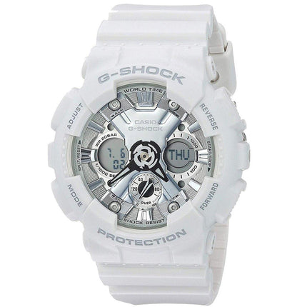 Casio Women's Analog-Digital Watch - G-Shock S White Resin Strap Dive | GMAS120MF-7A1 ,
