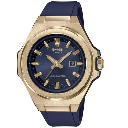 Casio Women's Quartz Watch - Baby-G G-MS Blue Resin Strap Solar Powered | MSGS500G-2A ,