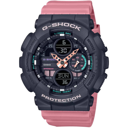 Casio Women's Watch - G-Shock Black and Pink Analog-Digital Dial Strap | GMAS140-4A ,