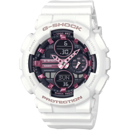 Casio Women's Watch - G-Shock Black and Purple Analog-Digital Dial | GMAS140M-7A ,